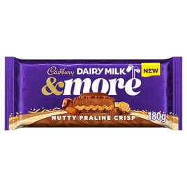 Cadbury Dairy Milk Nutty Praline Crisp Bar 180g