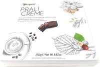 Vergani Pralicream Assorted Milk Chocolate Pralines with Assorted Cream Fillings 250g