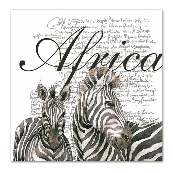 Robas Napkins Africa White Zebra 115g