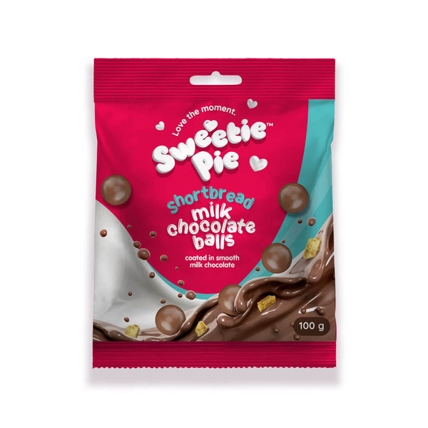 BEST BY MAY 2025: Beyers Sweetie Pie Shortcake Milk Chocolate Balls HEAT SENSITIVE ITEM. PLEASE ADD ITEM 122942 TO THE ORDER TO TRY TO PROTECT CHOCOLATES FROM HEAT DAMAGE 100g