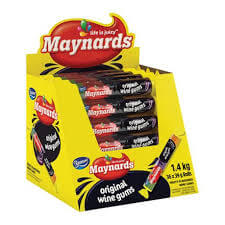 Maynards Wine Gums Rolls CASE OF 36X40g 1.44kg