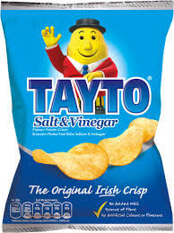 Tayto Salt and Vinegar Potato Crisps 35g