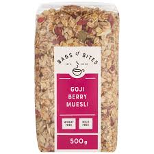 Bags of Bites Goji Berry Muesli Wheat Free Cereal 500g