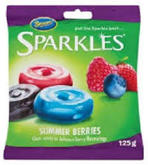 Beacon Sparkles Summer Berries Clear Candy 125g