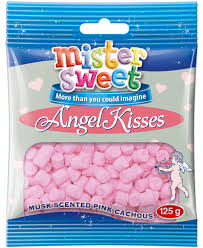 Mr Sweet Angel Kisses Musk Scented Pink Cachous 125g