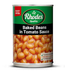 Rhodes Beans in Tomato Sauce Can 410g