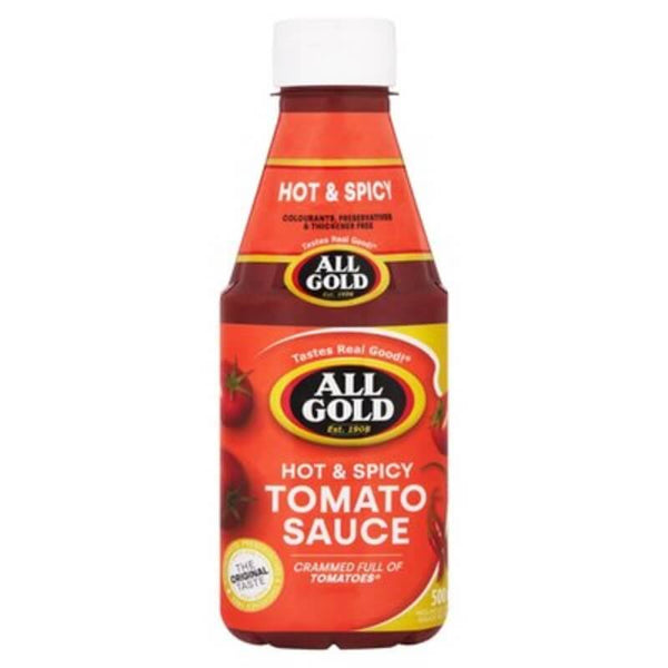 All Gold Hot Spicy Tomato Sauce Squeeze 500ml