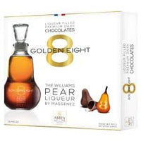 Abtey Golden Eight Premium Willians Pear Liqueur Chocolates Gift Box 15ct 149g