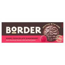 Border Dark Chocolate Raspberry Biscuits 150g