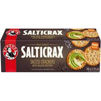 Bakers Salticrax Blackpepper Crackers 200g