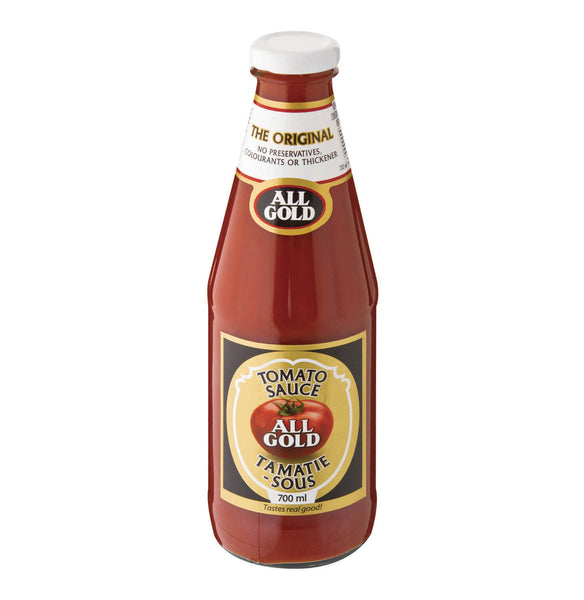 All Gold Tomato Sauce Large Glass Bottle (Kosher) 700ml