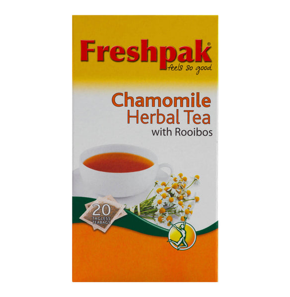 Freshpak Rooibos Tea Chamomile Tea Bags (Pack of 20 Bags) 30g