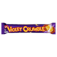 Nestle Violet Crumble, Australias Crisp Golden Honeycomb Covered in Milk Chocolate 50g