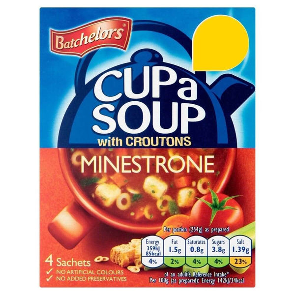 Batchelors Cup a Soup Minestrone with Croutons (Pack of Four) 94g