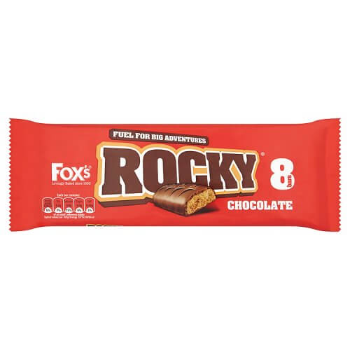 Foxs Biscuits Rocky Chocolate Bars (Item Contains 8 Bars) (HEAT SENSITIVE ITEM - PLEASE ADD A THERMAL BOX TO YOUR ORDER TO PROTECT YOUR ITEMS 168g