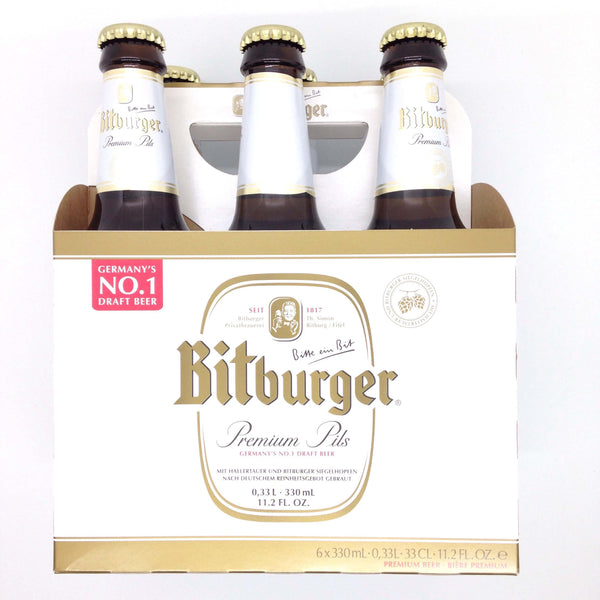 Bitburger Premium Pilsner (Pack of Six X 330mL) 3.3kg