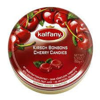 Kalfany Cherry Flavored Hard Candies Tin 150g