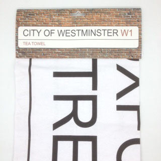 British Brands Tea Towel City Of Westminster 100% Cotton 73g