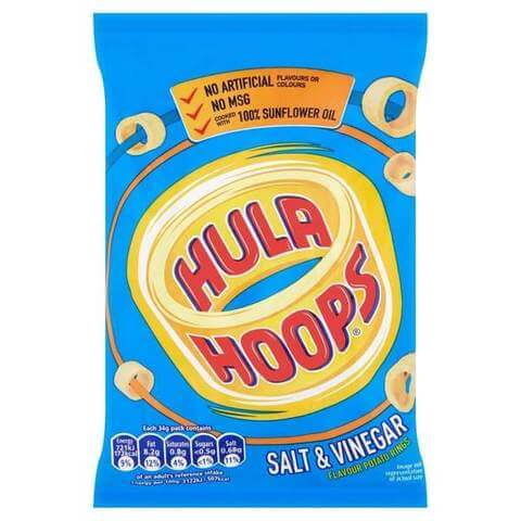 KP Hula Hoops - Salt and Vinegar Potato Rings 34g