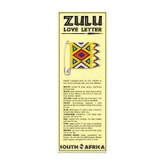 African Hut Zulu Love Letter Bookmark 25g