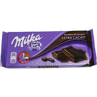 Milka Extra Cocoa Dark Chocolate Bar (HEAT SENSITIVE ITEM - PLEASE ADD A THERMAL BOX TO YOUR ORDER TO PROTECT YOUR ITEMS 100g