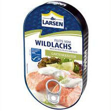 Larsen Pacific Wild Salmon In Garten Herb Sauce 200g