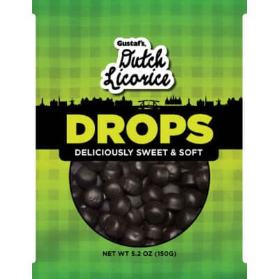 Gustafs Soft Drops Licorice, Deliciously Sweet and Soft 150g