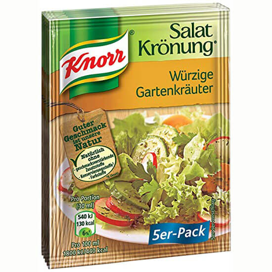 Knorr Salatkroenung - Spicy Garden Herb Sachets (Pack of 5) 62g
