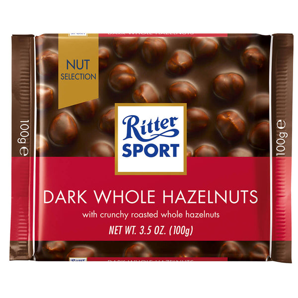 Ritter Sport Dark Chocolate - Wholenut Hazelnuts 100g