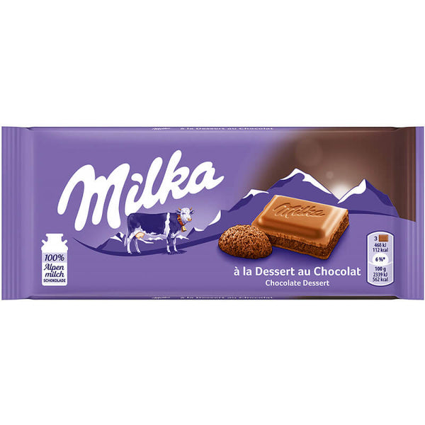 Milka Chocolate Mousse Bar (HEAT SENSITIVE ITEM - PLEASE ADD A THERMAL BOX TO YOUR ORDER TO PROTECT YOUR ITEMS 100g