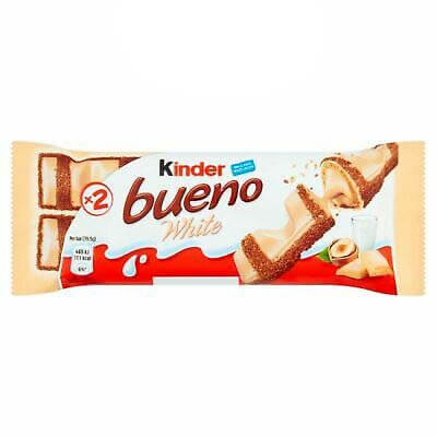 Kinder  Bueno Bar - White Chocolate  (Pack of 2 Bars) 39g