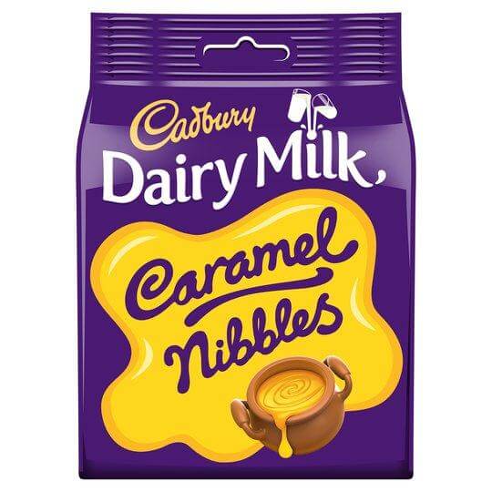 Cadbury Dairy Milk Caramel Nibbles Bag (HEAT SENSITIVE ITEM - PLEASE ADD A THERMAL BOX TO YOUR ORDER TO PROTECT YOUR ITEMS 95g