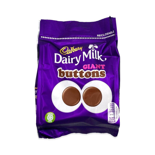 Cadbury Dairy Milk Giant Buttons Bag (HEAT SENSITIVE ITEM - PLEASE ADD A THERMAL BOX TO YOUR ORDER TO PROTECT YOUR ITEMS 95g